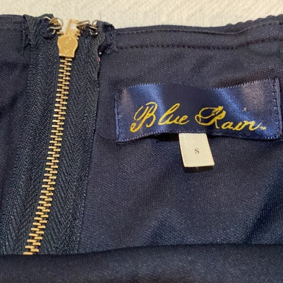 Francescas Blue Rain Sequin Micro Mini Skirt Disco Womens Small Festival Concert - Picture 6 of 9